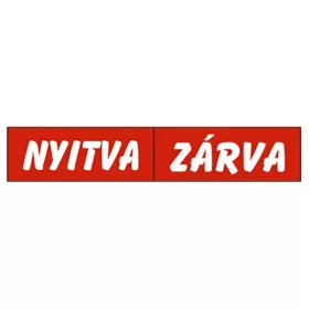 GUNGL DEKOR Piktogram Nyitva-zárva (kétold. tábla) piros