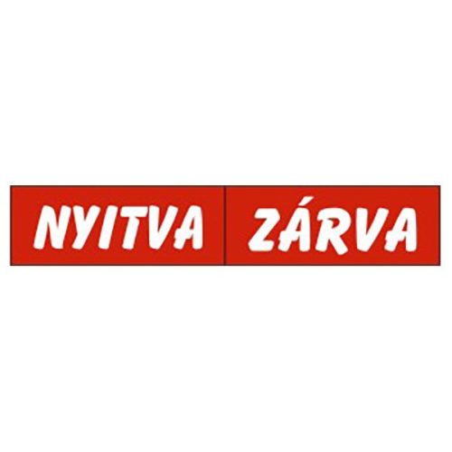GUNGL DEKOR Piktogram Nyitva-zárva (kétold. tábla) piros
