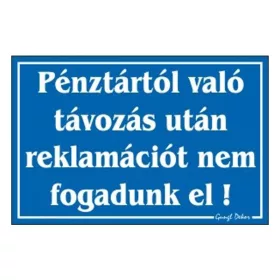   GUNGL DEKOR Piktogram Pénztártól való távozás után… fehér