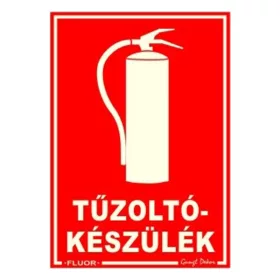 GUNGL DEKOR Piktogram Tűzoltókészülék piros (FLUOR.)