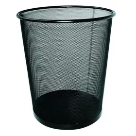 - Papírkosár fémhálós fekete 17L