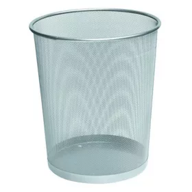 - Papírkosár fémhálós ezüst 17L