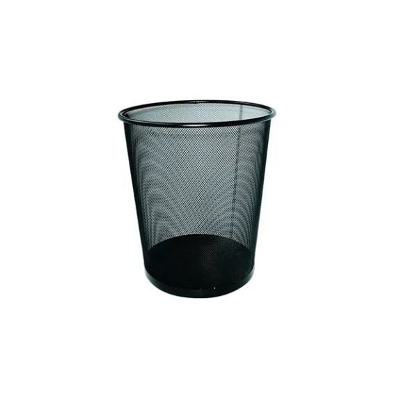 - Papírkosár fémhálós fekete 12L - Papírkosár fémhálós fekete 12L