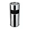 - Szemetes hamutartóval tűzálló kültéri fém inox 25x58cm