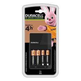   Akkumulátor töltő DURACELL CEF14 AA ceruza 1300mAh és AAA mikro 750mAh + 2db AA és 2db AAA elem