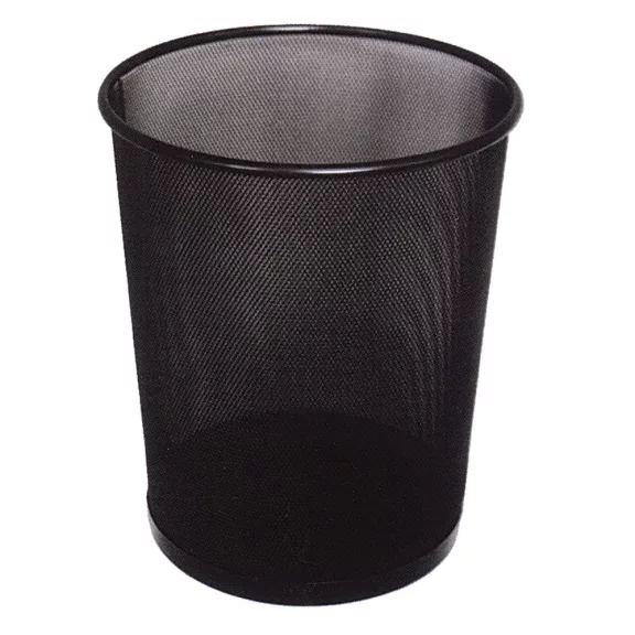 Papírkosár fémhálós OPTIMA fekete 20L Papírkosár fémhálós OPTIMA fekete 20L
