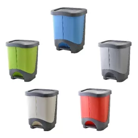   - Hulladéktároló pedálos szelektív Ekolux  Duo 2 részes 2x10,5L