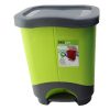 - Hulladéktároló pedálos szelektív Ekolux  Duo 2 részes 2x10,5L