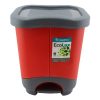 - Hulladéktároló pedálos szelektív Ekolux  Duo 2 részes 2x10,5L