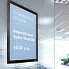 Infokeret DURABLE Duraframe A/4 sima felületre mágneses fekete 2 darabos