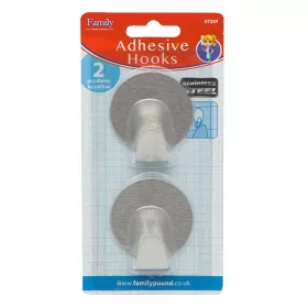 - Akasztó szett öntapadós rozsdamentes acél 2 darabos