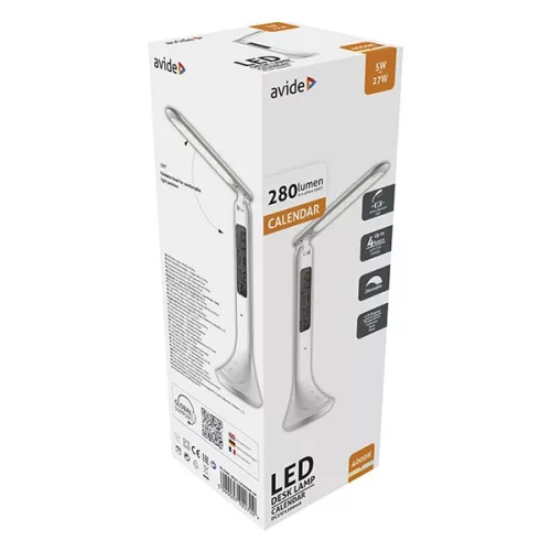 Asztali lámpa AVIDE Calendar LED 5W fehér