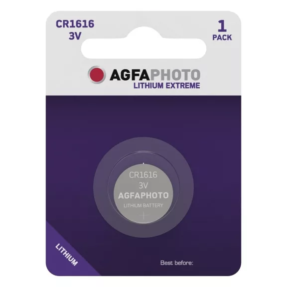 Gombelem AGFAPHOTO Lithium CR1616 1 darabos Gombelem AGFAPHOTO Lithium CR1616 1 darabos
