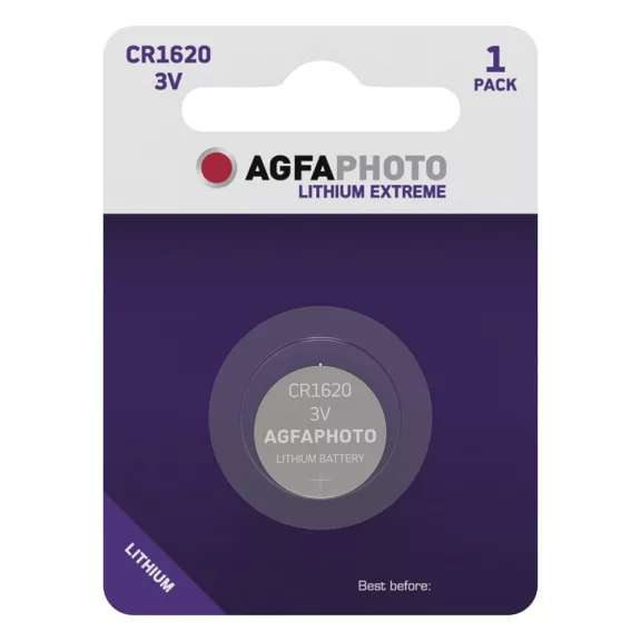 Gombelem AGFAPHOTO Lithium CR1620 1 darabos Gombelem AGFAPHOTO Lithium CR1620 1 darabos