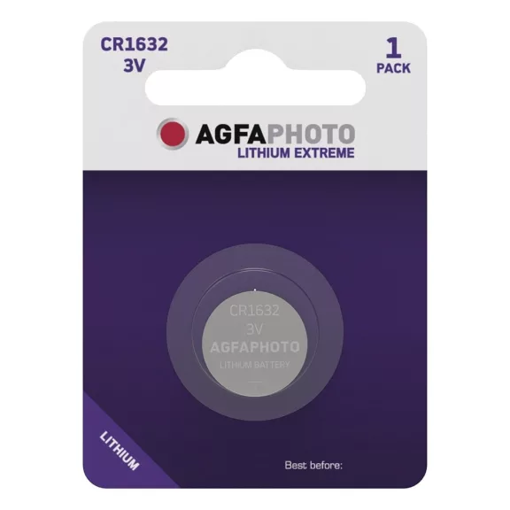 Gombelem AGFAPHOTO Lithium CR1632 1 darabos Gombelem AGFAPHOTO Lithium CR1632 1 darabos