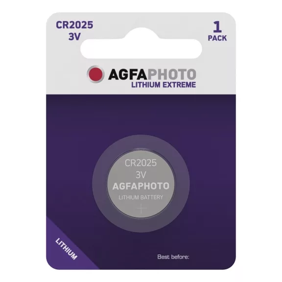 Gombelem AGFAPHOTO Lithium CR2025 1 darabos Gombelem AGFAPHOTO Lithium CR2025 1 darabos