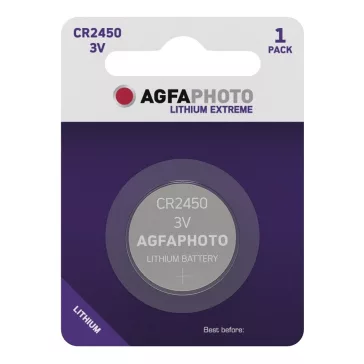 Gombelem AGFAPHOTO Lithium CR2450 1 darabos
