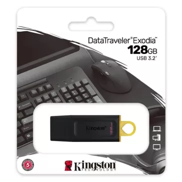  Pendrive KINGSTON DataTraveler Exodia DTX USB 3.2 128GB fekete