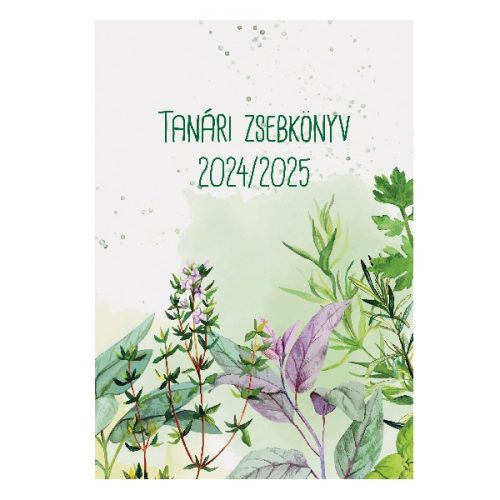 Tanári zsebkönyv REALSYSTEM papírborító A/5 heti herbárium 2025-2026