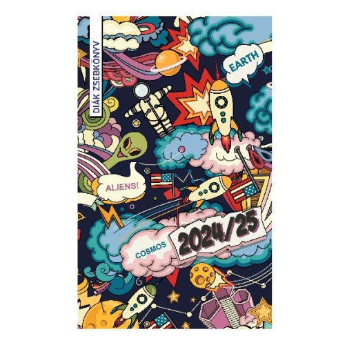 Diák zsebkönyv REALSYSTEM papírborító 125x205mm graffiti 2025-2026