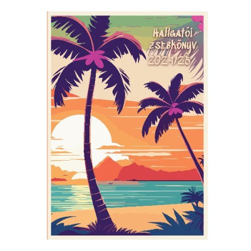 Hallgatói zsebkönyv REALSYSTEM papírborító A/5 heti tropical 2025-2026