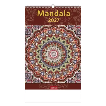Falinaptár TOPTIMER T094 220x330mm álló Mandala 2027
