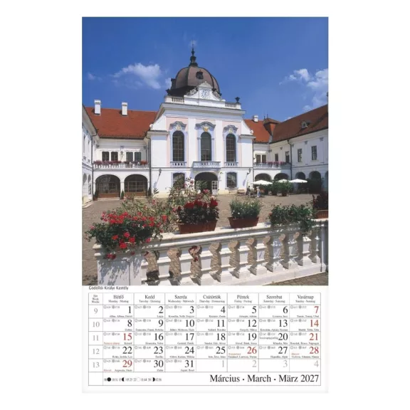 Falinaptár CSG 210x320mm álló Magyar városok 2027 Falinaptár CSG 210x320mm álló Magyar városok 2027