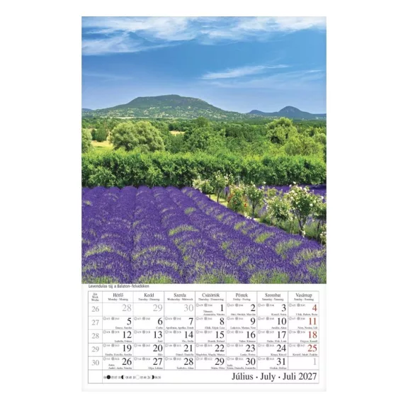 Falinaptár CSG 210x320mm álló Magyar tájak 2027 Falinaptár CSG 210x320mm álló Magyar tájak 2027