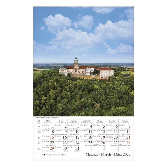Falinaptár CSG 210x320mm álló Országjáró 2027 Falinaptár CSG 210x320mm álló Országjáró 2027