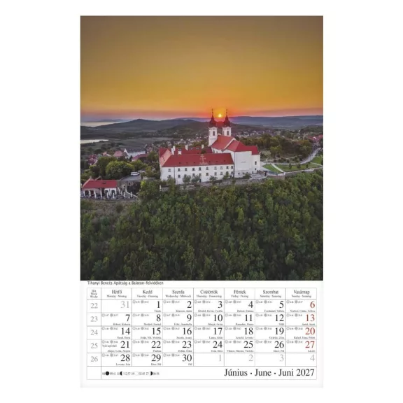 Falinaptár CSG 210x320mm álló Országjáró 2027 Falinaptár CSG 210x320mm álló Országjáró 2027