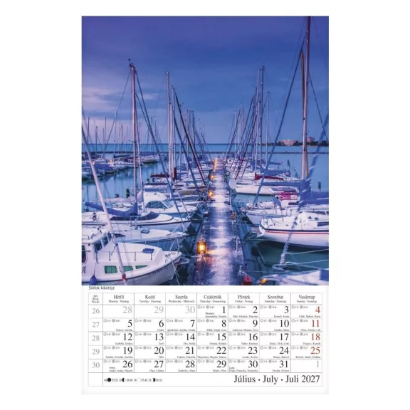 Falinaptár CSG 210x320mm álló Országjáró 2027 Falinaptár CSG 210x320mm álló Országjáró 2027