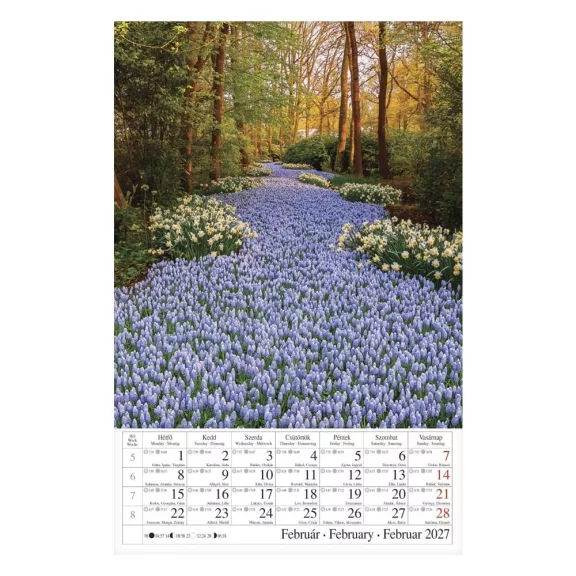 Falinaptár CSG 210x320mm álló Négy évszak 2027 Falinaptár CSG 210x320mm álló Négy évszak 2027