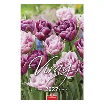 Falinaptár CSG 210x320mm álló Virág 2027