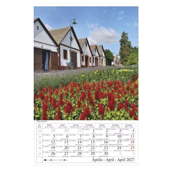 Falinaptár CSG 210x320mm álló Borvidék 2027 Falinaptár CSG 210x320mm álló Borvidék 2027