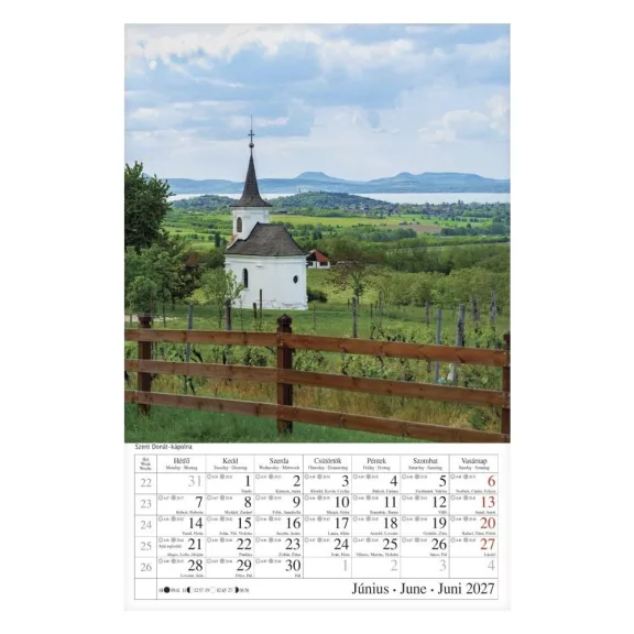 Falinaptár CSG 210x320mm álló Borvidék 2027 Falinaptár CSG 210x320mm álló Borvidék 2027
