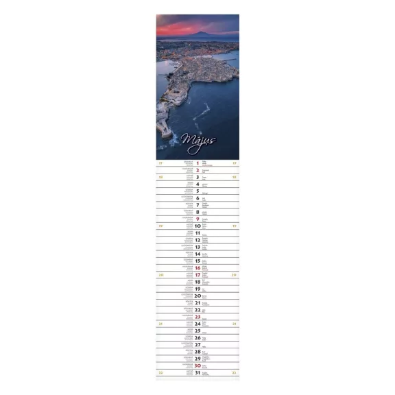 Falinaptár CSG 110x480mm álló Szép napot! jegyzetnaptár 2027 Falinaptár CSG 110x480mm álló Szép napot! jegyzetnaptár 2027