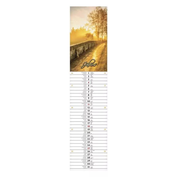 Falinaptár CSG 110x480mm álló Szép napot! jegyzetnaptár 2027 Falinaptár CSG 110x480mm álló Szép napot! jegyzetnaptár 2027