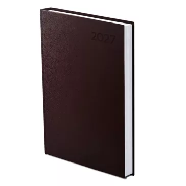 - Határidőnapló A/5 napi barna műbőr 2027