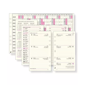   Gyűrűs kalendárium betét SATURNUS M311 heti sárga lapos 2027.