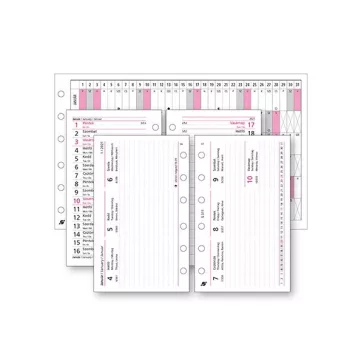   Gyűrűs kalendárium betét SATURNUS S311/F heti fehér lapos 2027.