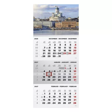   Speditőr naptár TOPTIMER T072 1 tömbös 3 havi Város 2027