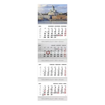   Speditőr naptár TOPTIMER T073 4 tömbös 4 havi Város 2027