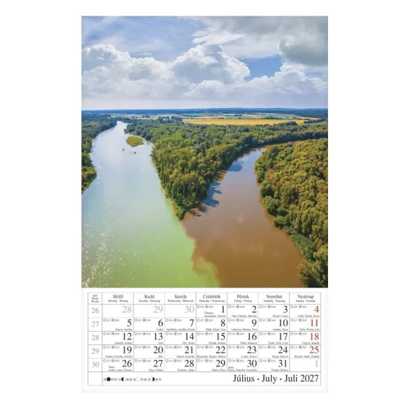 Falinaptár CSG 210x320mm álló Vizeink világa 2027 Falinaptár CSG 210x320mm álló Vizeink világa 2027