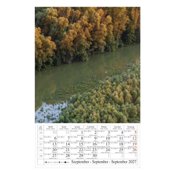 Falinaptár CSG 210x320mm álló Vizeink világa 2027 Falinaptár CSG 210x320mm álló Vizeink világa 2027