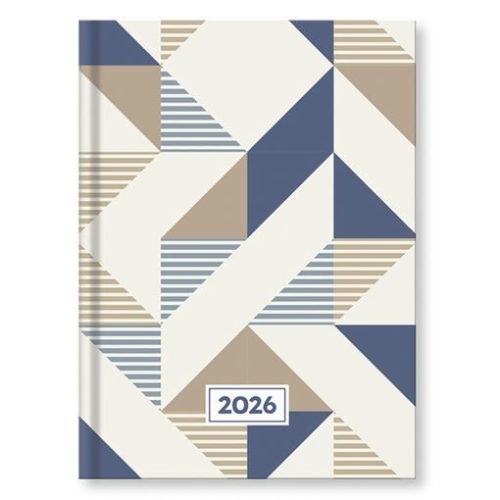Határidőnapló VECTRALINE Geometria B/6 heti fehér lapos 2026.