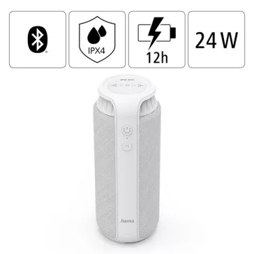 Hangszóró HAMA Pipe 2.0 Bluetooth 24W fehér