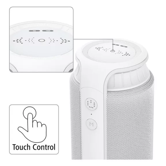 Hangszóró HAMA Pipe 2.0 Bluetooth 24W fehér Hangszóró HAMA Pipe 2.0 Bluetooth 24W fehér