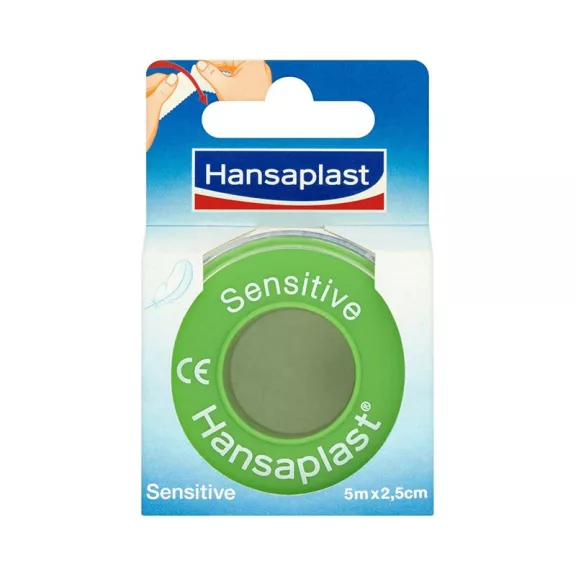 Ragtapasz HANSAPLAST tekercses sensitive 5 m x 2,5 cm Ragtapasz HANSAPLAST tekercses sensitive 5 m x 2,5 cm