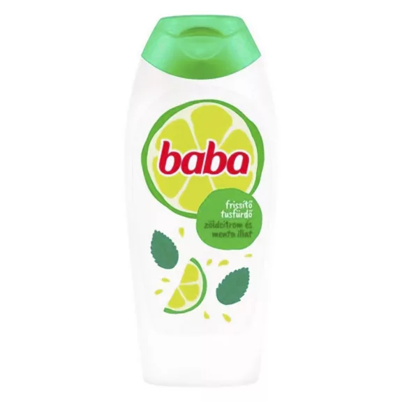 Tusfürdő BABA Zöldcitrom és menta 400ml Tusfürdő BABA Zöldcitrom és menta 400ml