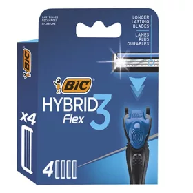   Borotvafej BIC Hybrid Flex3 mozgófejes mozgópengés 4 darab/bliszter